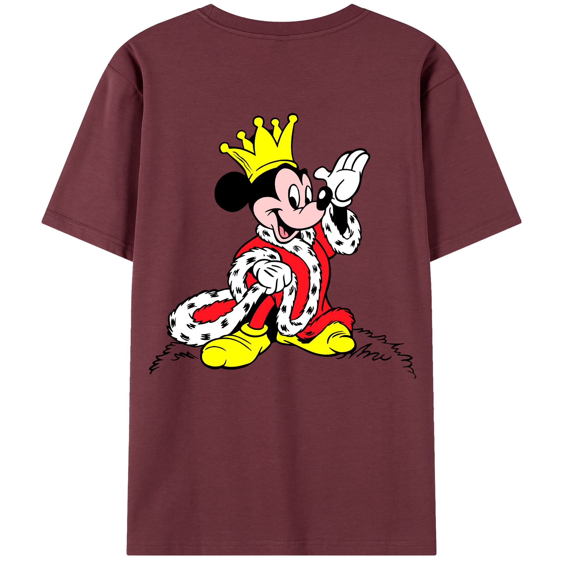 （画像用） ミッキーマウス Mickey Mouse 綿100％半袖Tシャツ（背面プリント）